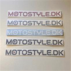 Motostyle.dk Sticker Konturskåret Folie - Sølv